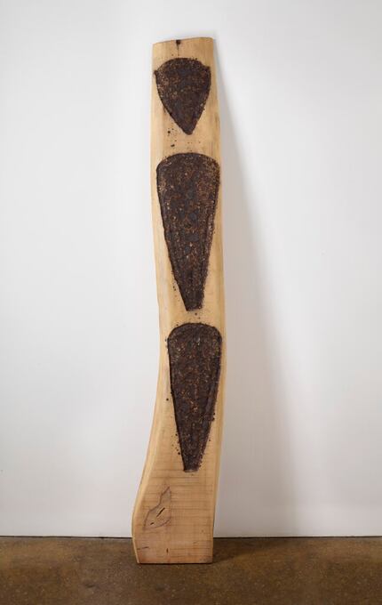 Ana Mandieta, Untitled, 1985 Wood and gunpowder 80 1/2 x 11 1/4 x 1 1/2 inches (204.5 x 28.6...