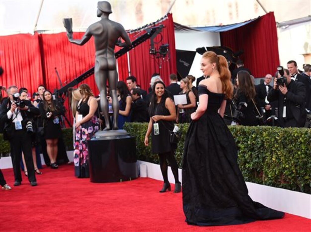 Sophie Turner arrives at the 22nd annual Screen Actors Guild Awards at the Shrine Auditorium...