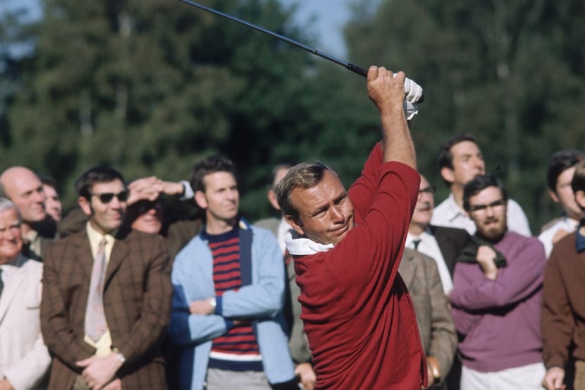 FILE - 
Arnold Palmer, one of golf's dominate players with seven major titles, including...