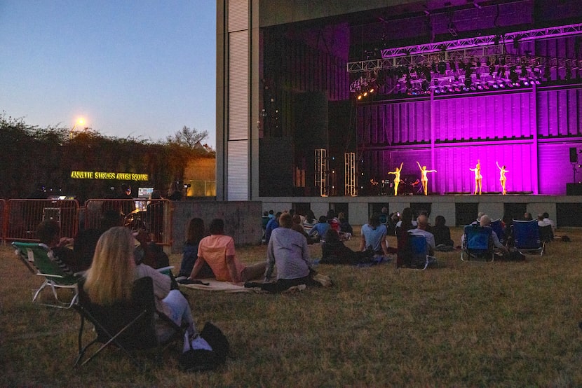 Audience members watch as dancers with the Avant Chamber Ballet perform "The Seasons" at the...