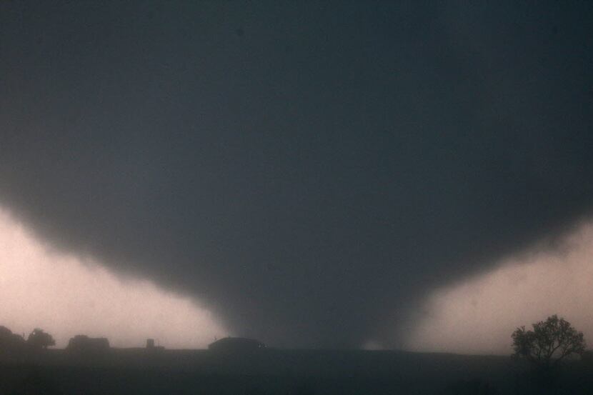 A tornado touches down near El Reno, Okla., on  Friday, May 31, 2013.