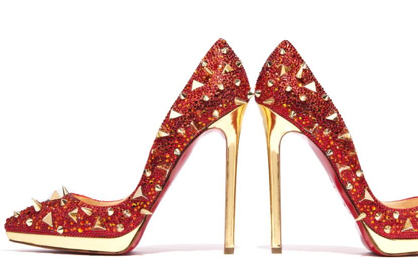 Christian Louboutin "Pigalili Plato," pump in red fire, $3,595, Christian Louboutin Highland...