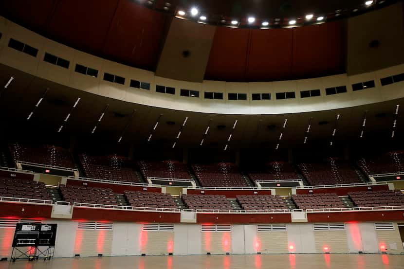 The Arena at the Kay Bailey Hutchison Convention Center, once called Memorial Auditorium, in...