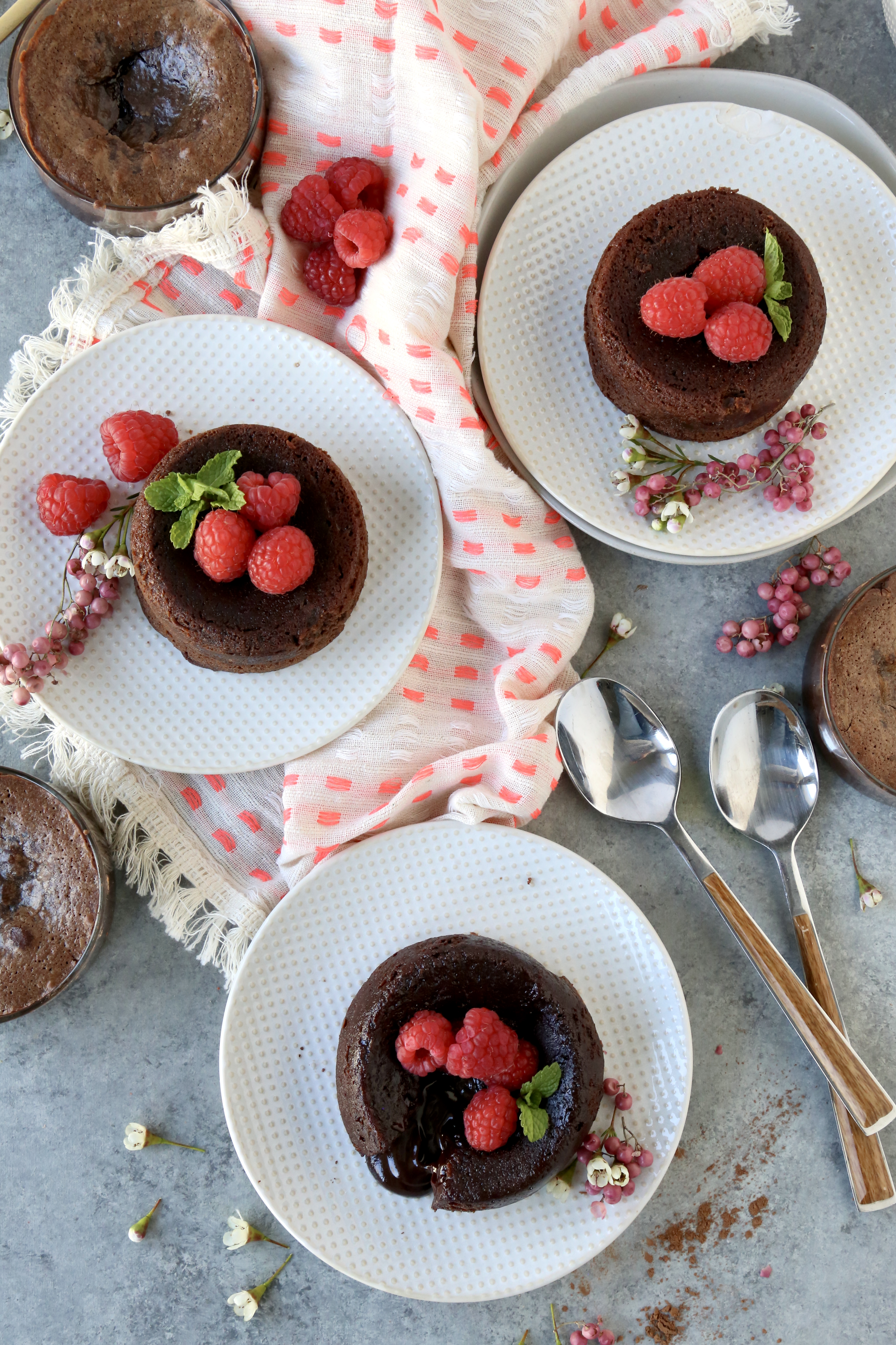 Flourless Molten Chocolate Cake by Kristen Massad
