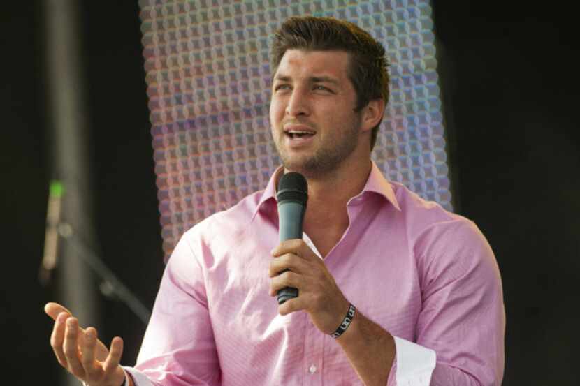 New York Jets quarterback Tim Tebow spoke about his faith at the Easter service of...