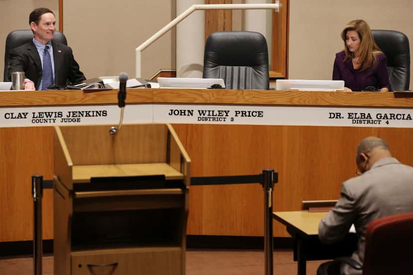 Price's seat at the Dallas County Commissioners Court was vacant during his trial. (Andy...