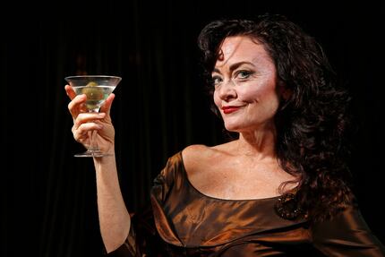 Actress Morgana Shaw performs in the one-woman show, "All About Bette: An Interlude with...