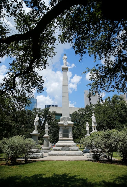 The Confederate War Memorial honors Confederate soldiers who died in the Civil War at...