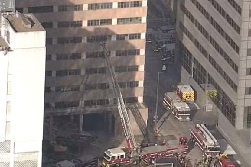 Dallas Fire-Rescue responded about 5 p.m. to a 911 call for a fire at the building in the...