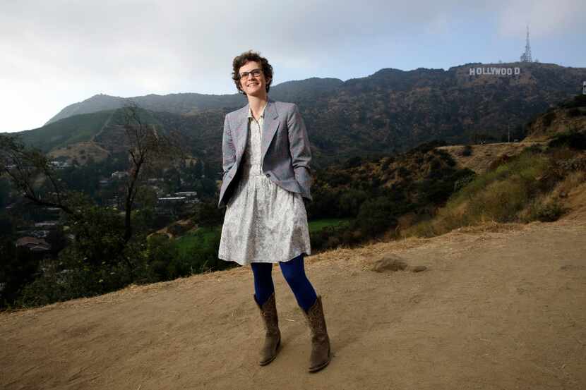 Author Merritt Tierce poses for a portrait near the Hollywood sign on Tuesday, June 6, 2017...