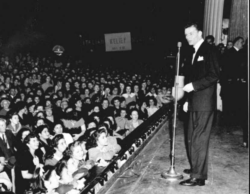
Frank Sinatra in concert at Manhattan Center, New York City, in November 1945.
