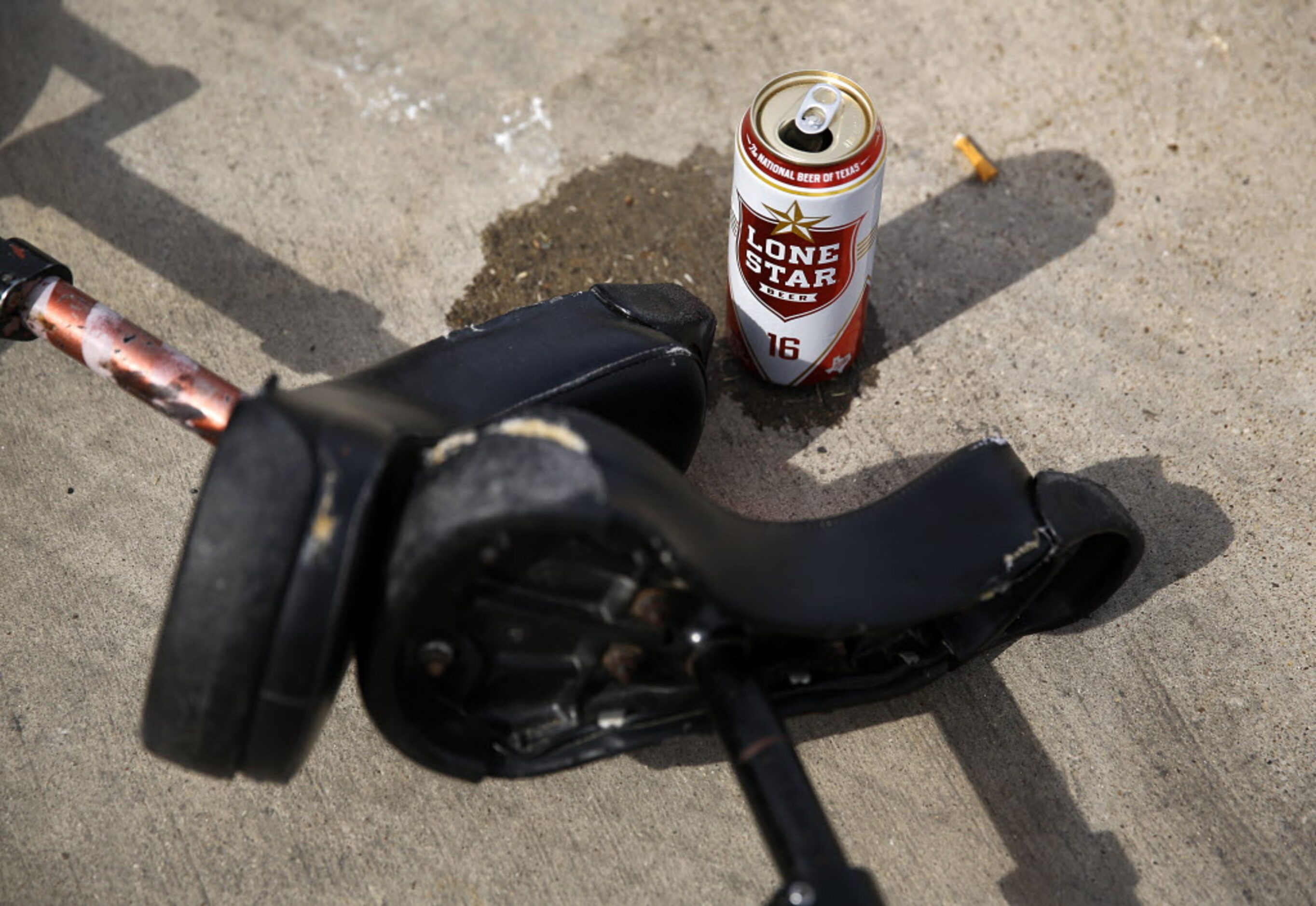 Drinking Lone Star beer and smoking cigarettes on the sideline are commonplace during a...