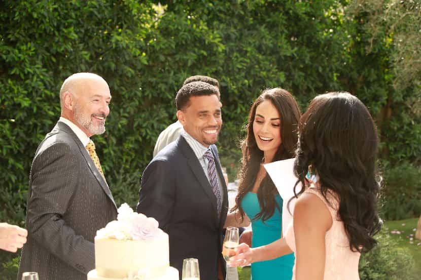 Terry O'Quinn, Michael Ealy and Jordana Brewster in less secretive, more truthful times on...