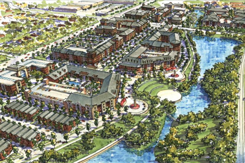 Lake Highlands Town Center was originally planned to contain 250,000 to 300,000 square feet...
