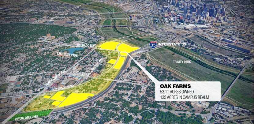 Cienda Partners says that land it owns in Oak Cliff and other available properties could be...