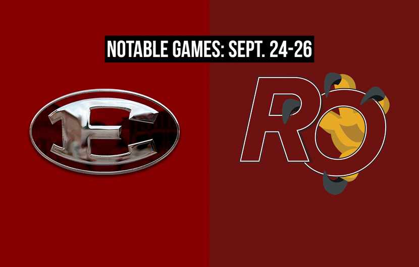 Notable games for the week of Sept. 24-26 of the 2020 season: Ennis vs. Red Oak.