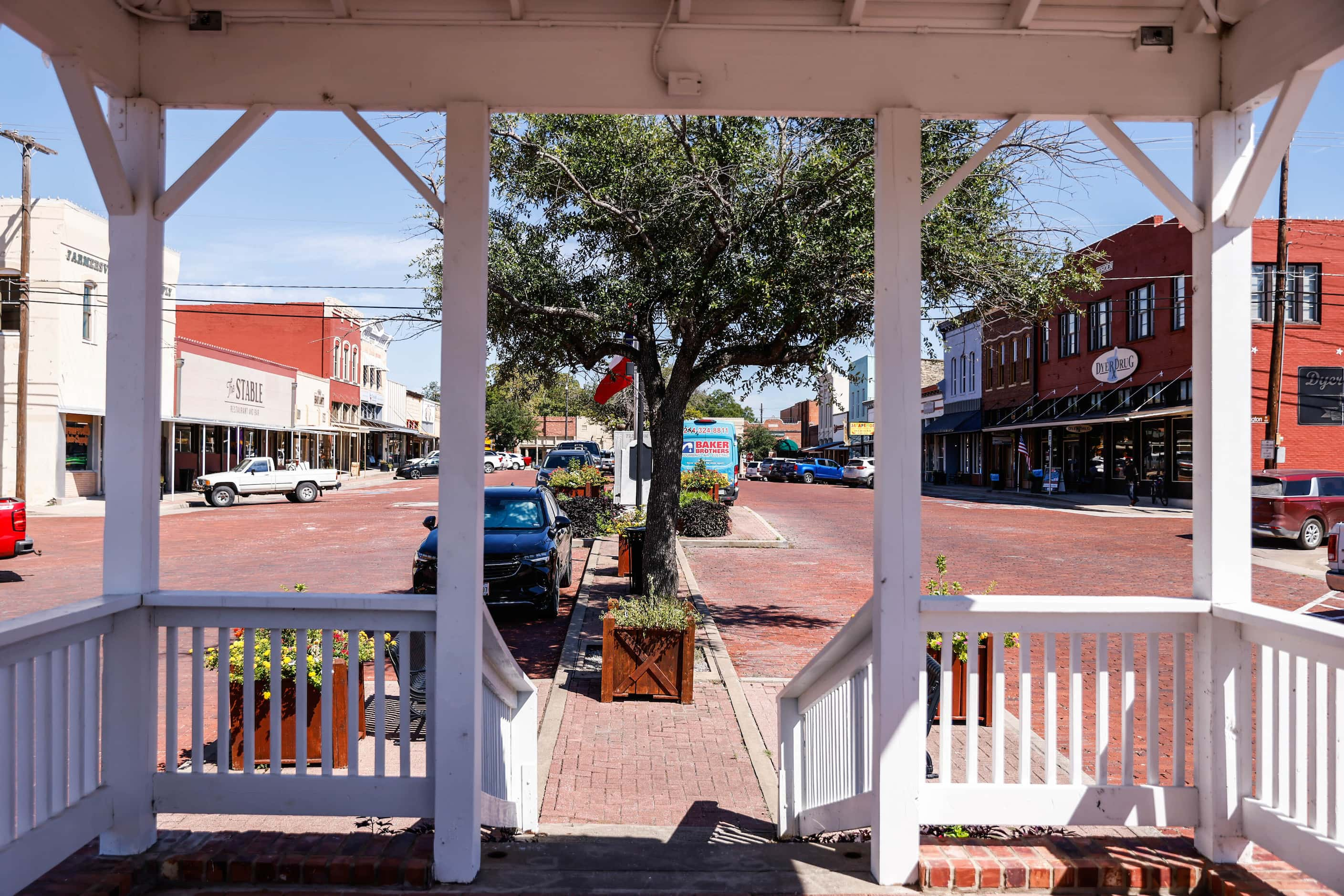 Downtown Farmersville is shown on Sept. 15.