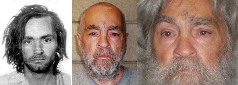 FILE --  From left: Charles Manson in 1969, 2009 and in an image released in April, 2012. ...