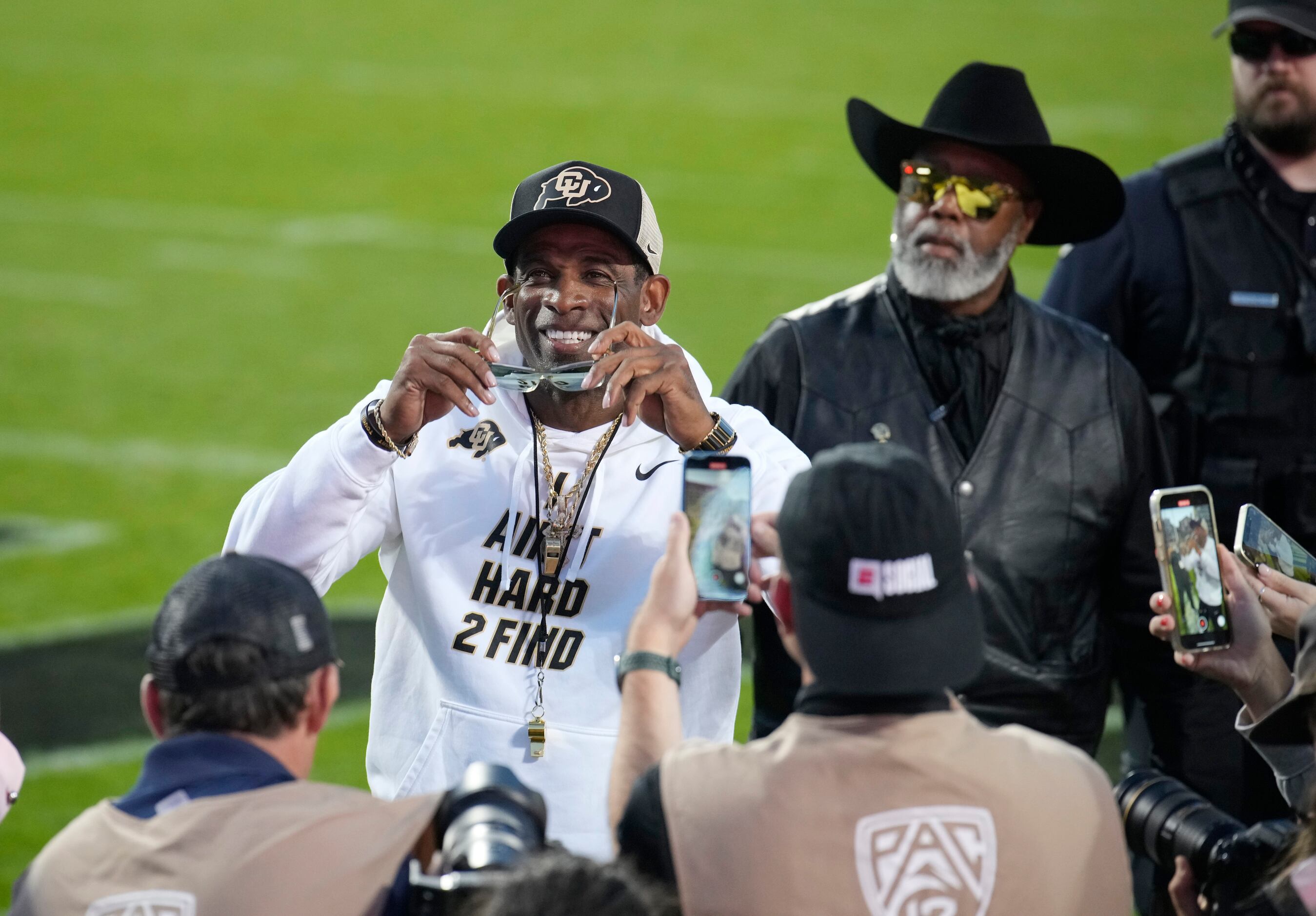 Deion Sanders' first press conference as Colorado Buffaloes HC included  declaring son Shedeur starting QB