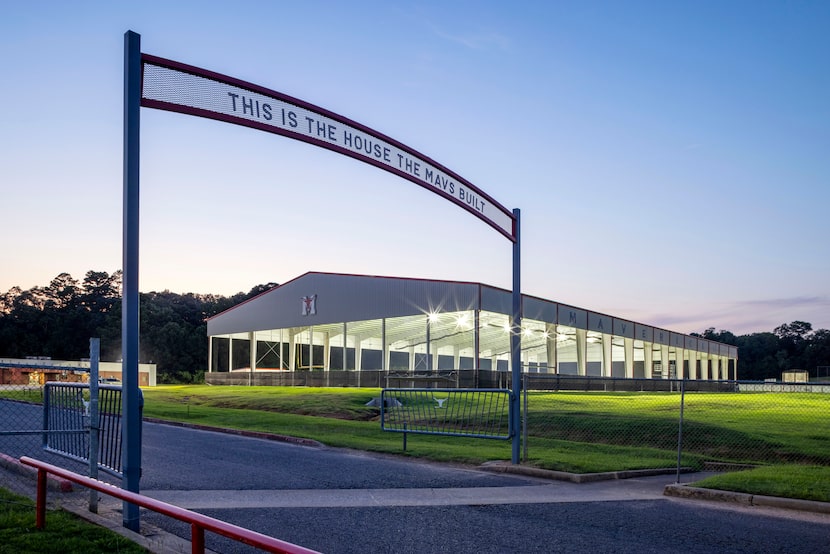 Marshall High School pavilion built by Hellas Construction.