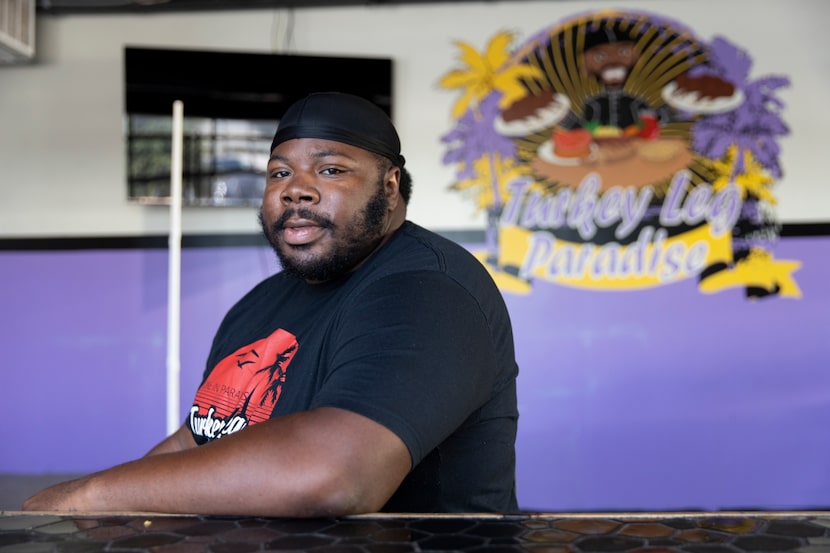 Corey Bradley owns Turkey Leg Paradise in Dallas.