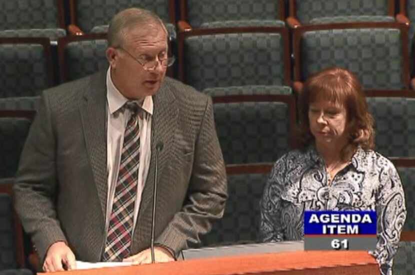 Steve Elk and Jill Alvarez with Oncor addressed the Frisco City Council on Tuesday, saying...