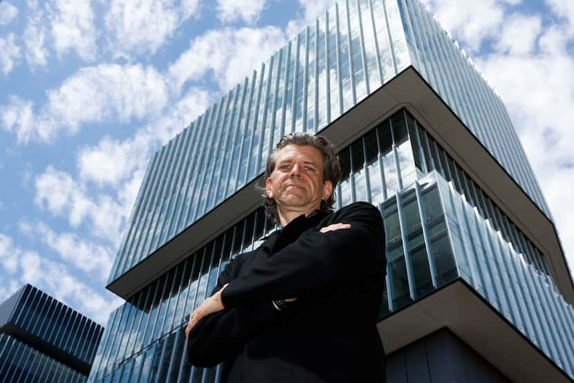 Architect Ron Stelmarski stands in front of the Epic I in Deep Ellum. 