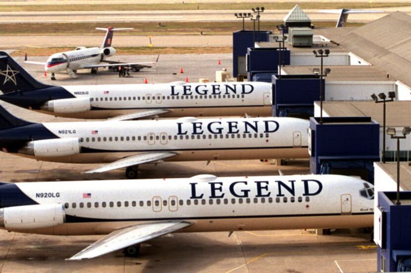 The Legend planes, parked after the 2001 bankruptcy.