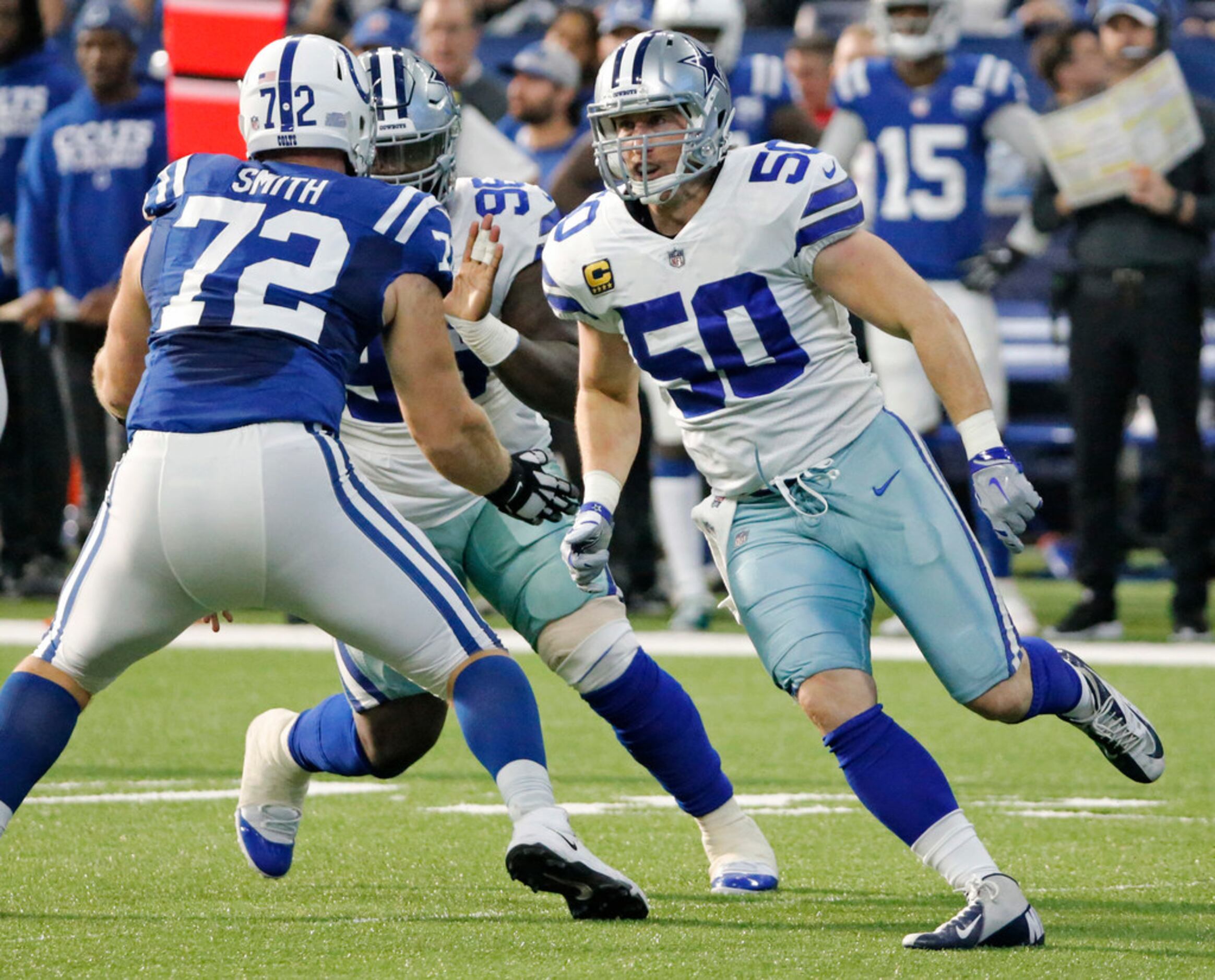 December 16, 2018: Dallas Cowboys linebacker Sean Lee (50) during