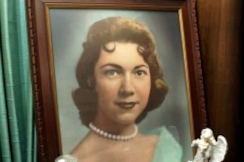  A portrait of Irene Garza is displayed at the home of her aunt Herlynda de la Vina in...