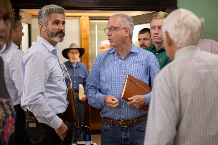 (From left) David Yoskowitz, Texas Parks & Wildlife Department executive director, and Shawn...