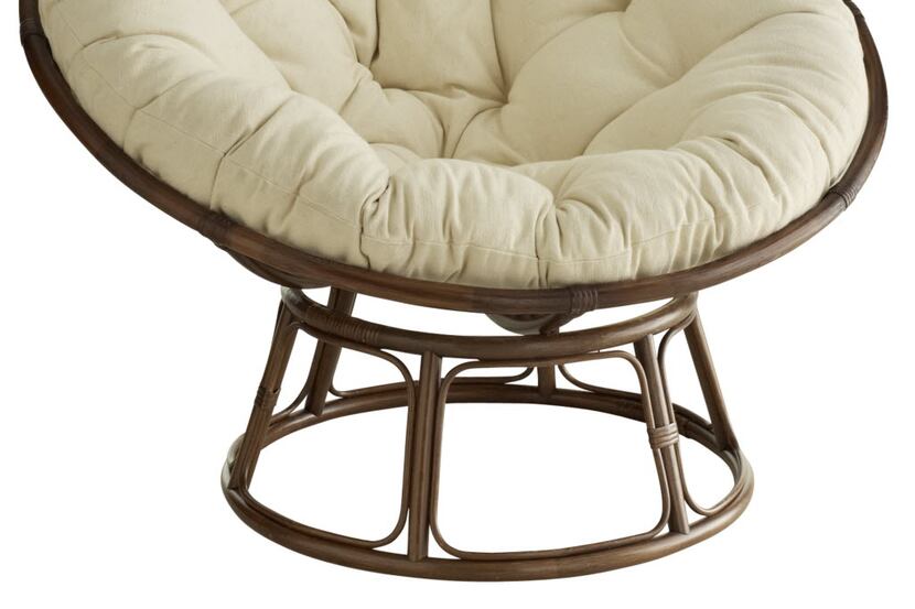 Handcrafted of natural rattan, the legendary Papasan chair is a Pier 1 mainstay.