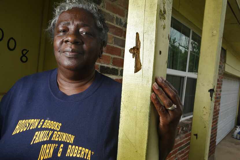 Audrey Baker's  front porch was the scene of one of Dallas' most deadly shootings of a...