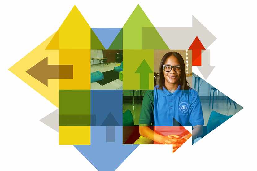 Shadaria Foster, directora de la secundaria Kennedy-Curry, implementó los Reset Centers en...