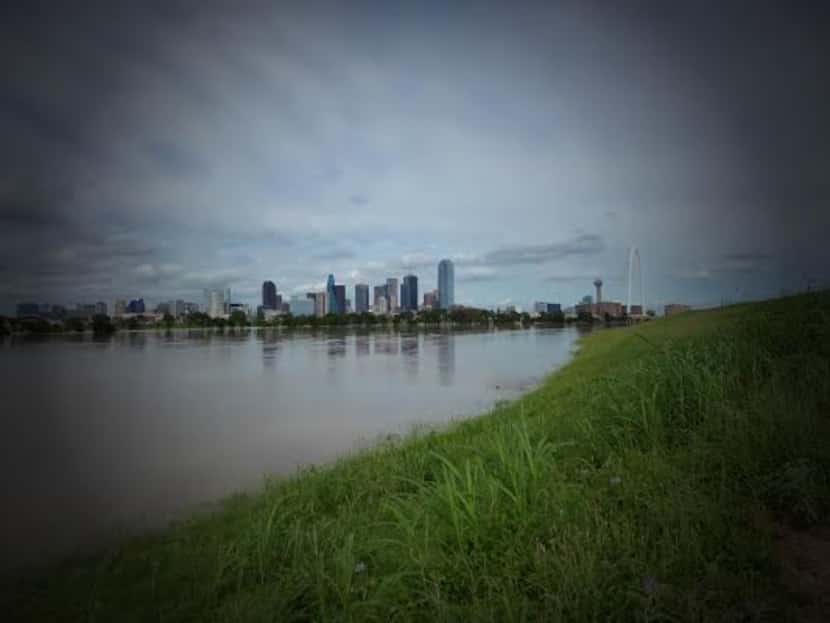  The flooded Trinity as postcard. Photo: Mark Lamster