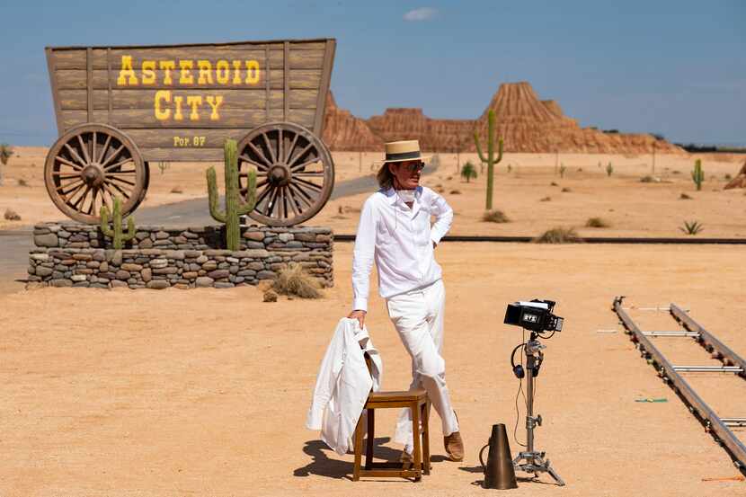 This image released by Focus Features shows writer-director Wes Anderson on the set of...