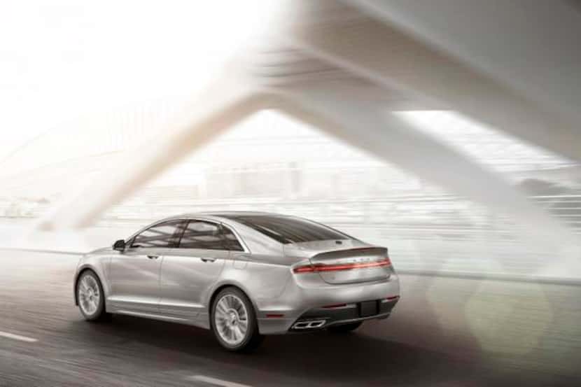 The 2014 Lincoln MKZ,  built on a Ford Fusion platform, is a polished near-luxury midsize...