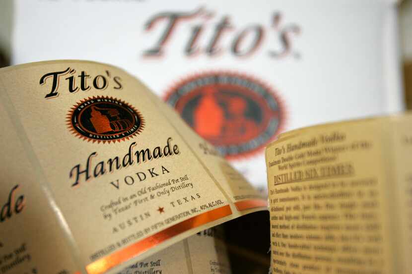 Austin-based Tito's Handmade Vodka is distilled six times, as the back label proudly states....