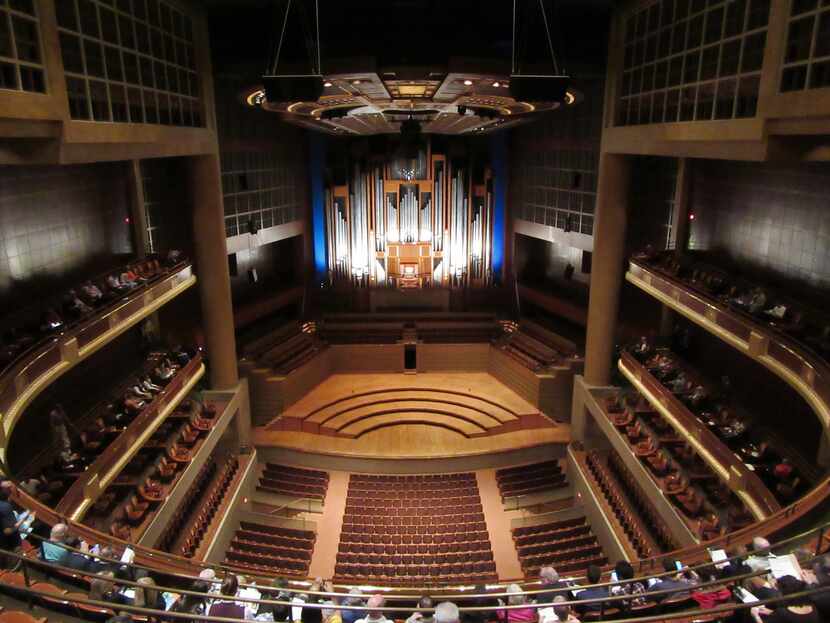 The Meyerson Symphony Center in Dallas, with the Lay Family Concert Organ, at a recital on...