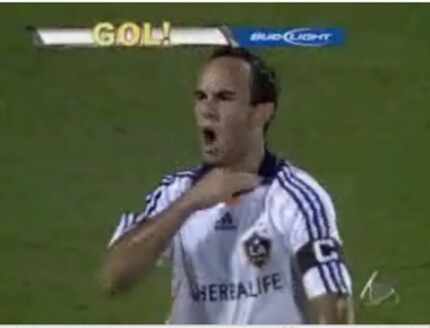 Landon Donovan's throat slash against FC Dallas in SuperLiga. (7-31-07)