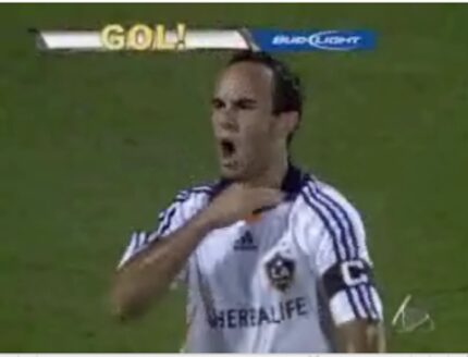 Landon Donovan's throat slash against FC Dallas in SuperLiga. (7-31-07)