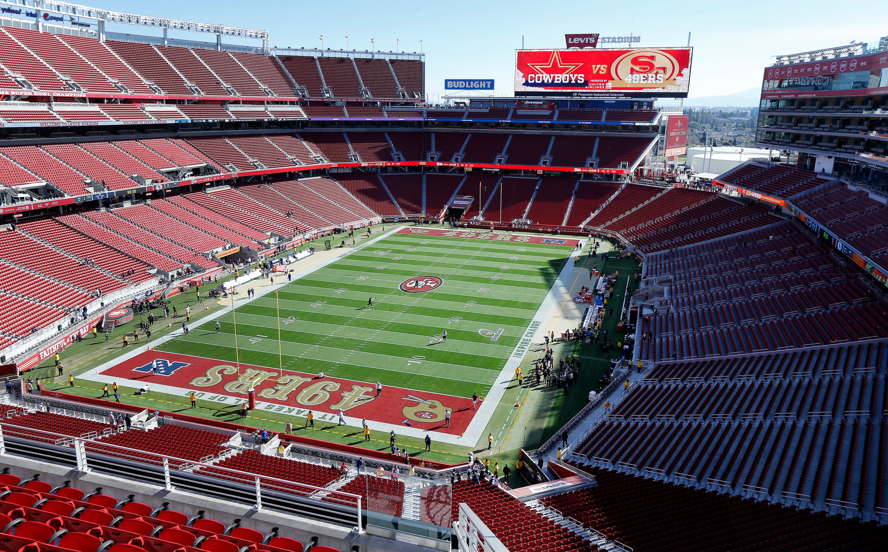 Defensive back (38) Deommodore Lenoir of the San Francisco 49ers warms up  before playing against the Houston Texans in an NFL football game, Sunday,  Jan. 2, 2022, in Santa Clara, CA. 49ers