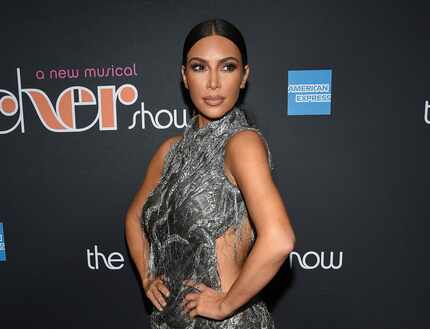 This file photo shows Kim Kardashian West at "The Cher Show" Broadway musical opening night...