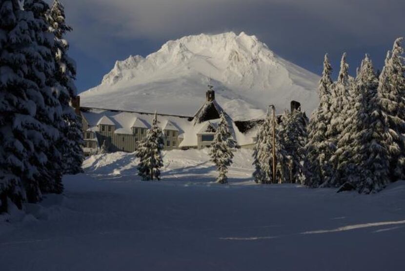 
Timberline Lodge in Oregon is on Mount Hood. The dormant volcano occasionally has tremors...