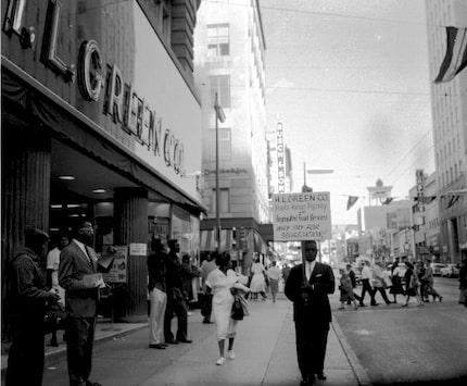 NAACP Pickets the H.L. Green Company       
Picket signs says:  "H.L. Green Co. Insults...