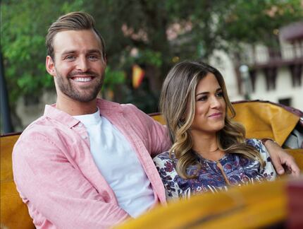 Robby Hayes and JoJo Fletcher on their hometown date in St. Augustine, Florida.