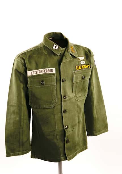 Kris Kristofferson wore this shirt when he was an Army captain and Airborne Ranger. The...