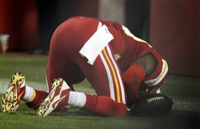 
Kansas City Chiefs safety Husain Abdullah was flagged for an illegal celebration “on the...