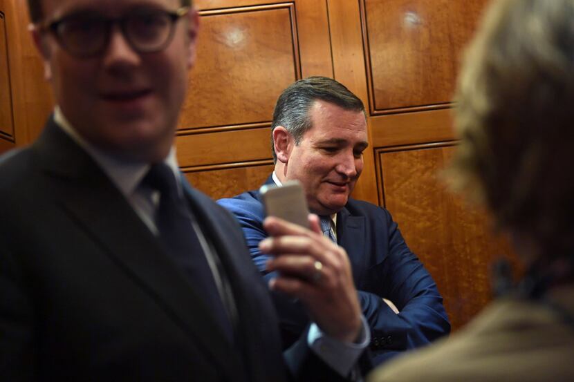 Sen. Ted Cruz, R-Texas, engaged Mark Hamill in a Twitter fray. (Susan Walsh/The Associated...