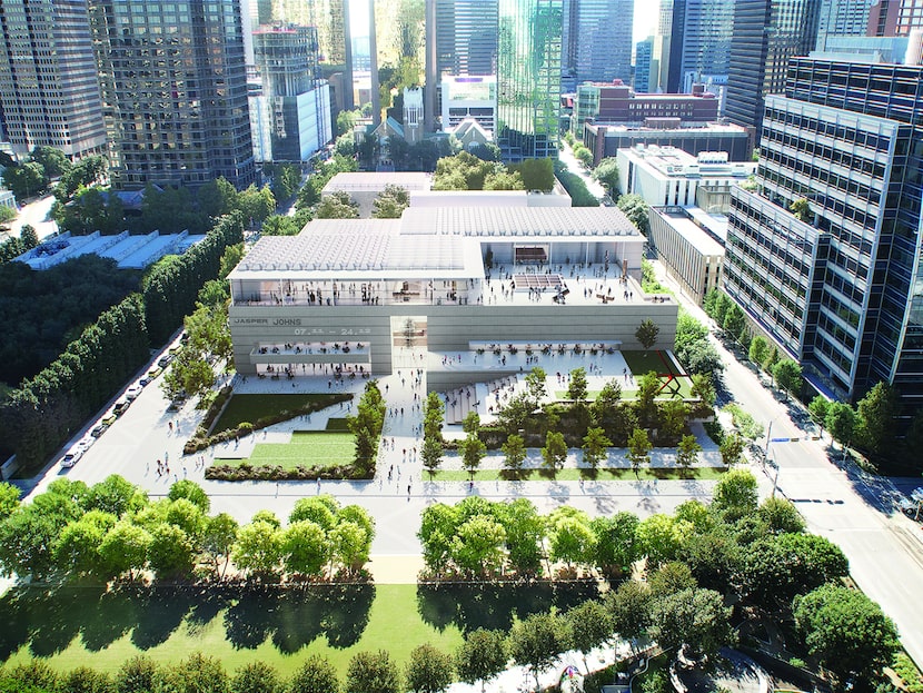 Aerial view of DMA expansion proposal by David Chipperfield. Copyright David Chipperfield...